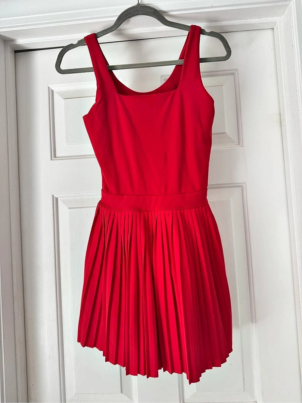 All in Motion Women's Pleated Active Dress Red Small Like New